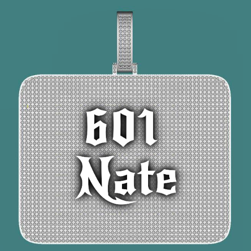 CUSTOM LETTER NECKLACE 3D BIG SQUARE