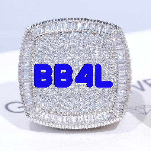 CUSTOM LETTER 3D ICED RING