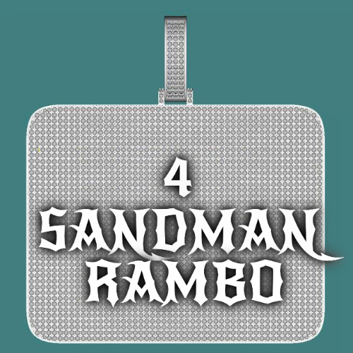 CUSTOM LETTER NECKLACE 3D BIG SQUARE