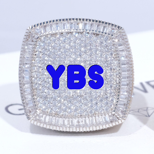 CUSTOM LETTER 3D ICED RING