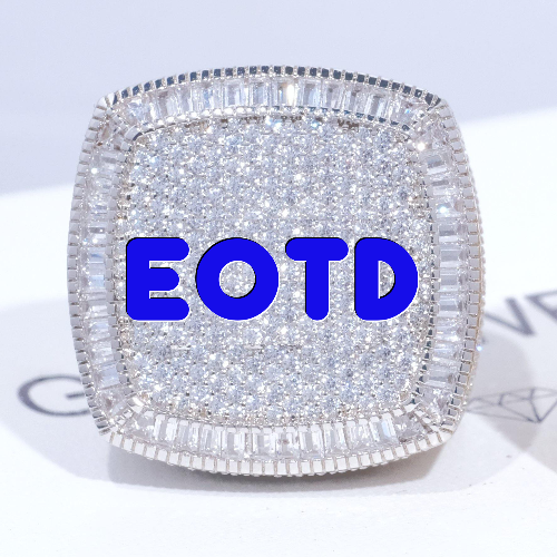 CUSTOM LETTER 3D ICED RING