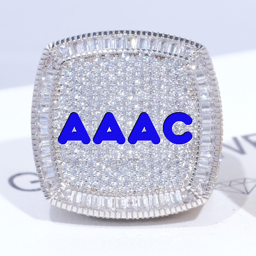 CUSTOM LETTER 3D ICED RING