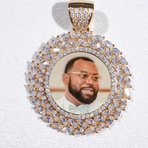 Large 3D Wheat Ear Custom Picture Pendant