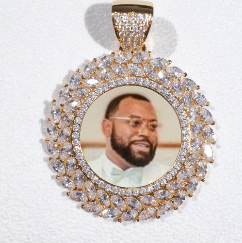 Large 3D Wheat Ear Custom Picture Pendant