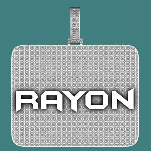 CUSTOM LETTER NECKLACE 3D BIG SQUARE