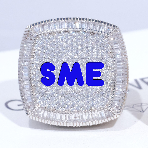 CUSTOM LETTER 3D ICED RING