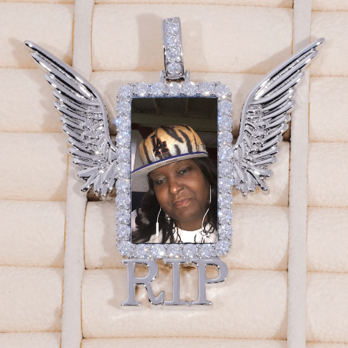 RIP WING 3D CUSTOM PICTURE PENDANT