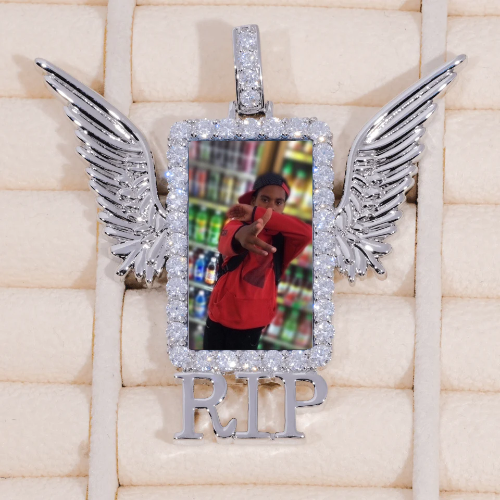 RIP WING 3D CUSTOM PICTURE PENDANT