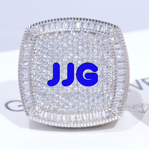 CUSTOM LETTER 3D ICED RING