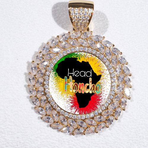 Large 3D Wheat Ear Custom Picture Pendant