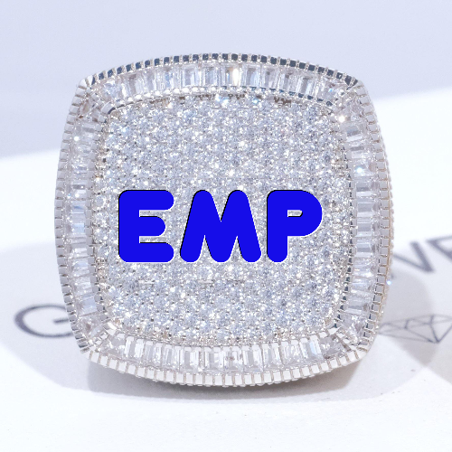 CUSTOM LETTER 3D ICED RING