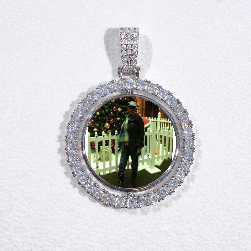 3D Spinning 2-Faced Custom Picture Pendant