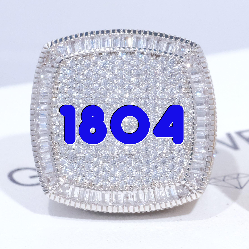 CUSTOM LETTER 3D ICED RING