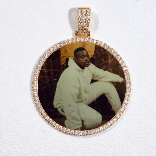 MEDIUM 3D CIRCLE CUSTOM PICTURE PENDANT