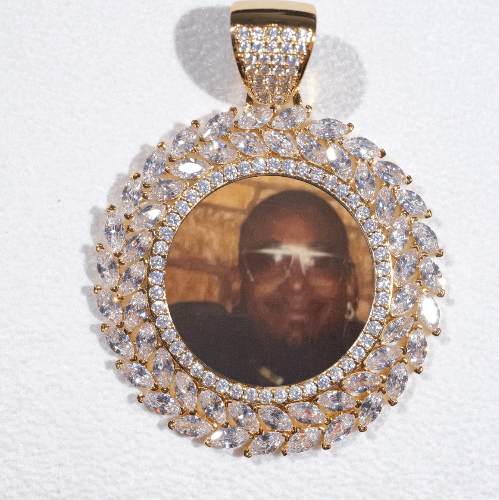 Large 3D Wheat Ear Custom Picture Pendant