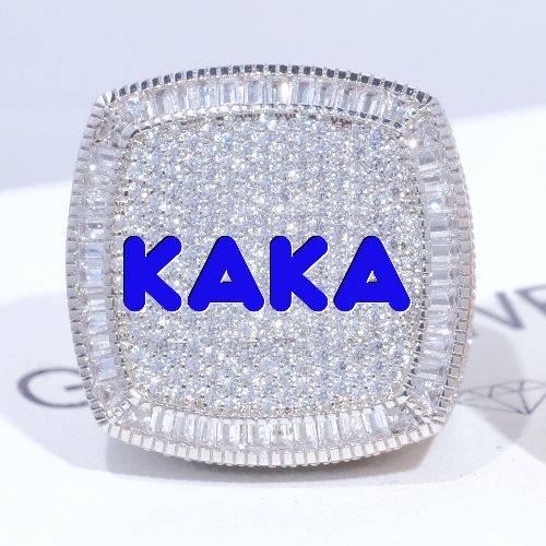 CUSTOM LETTER 3D ICED RING