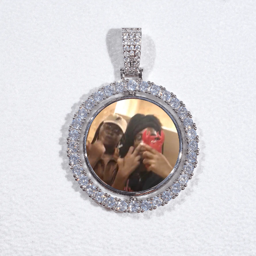 3D Spinning 2-Faced Custom Picture Pendant