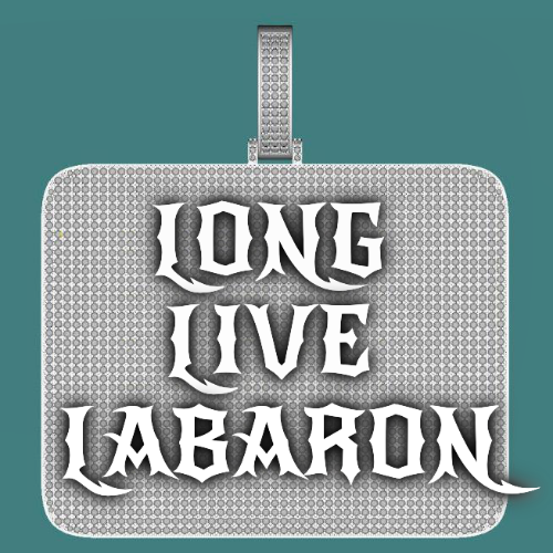 CUSTOM LETTER NECKLACE 3D BIG SQUARE