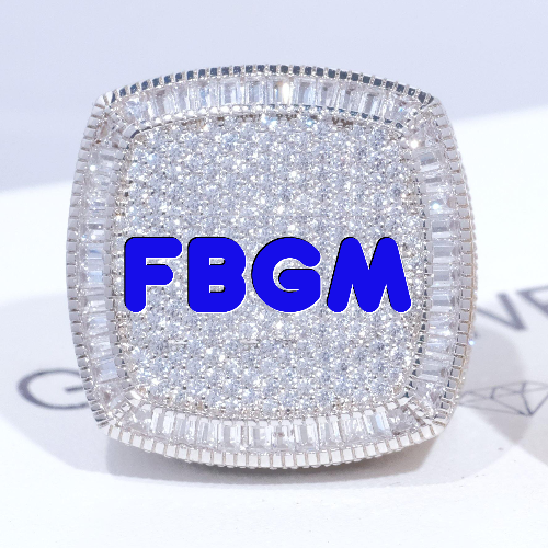CUSTOM LETTER 3D ICED RING