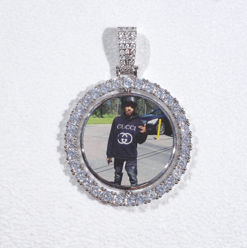 3D Spinning 2-Faced Custom Picture Pendant