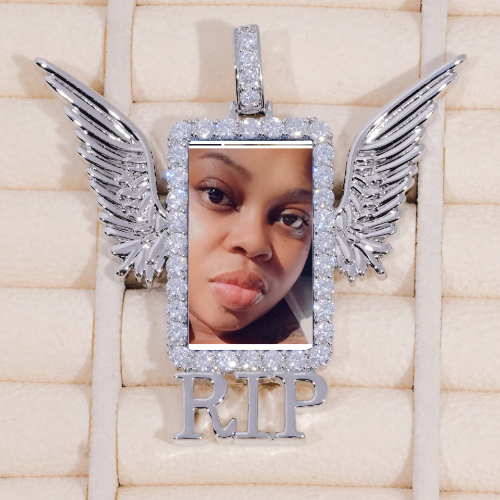 RIP WING 3D CUSTOM PICTURE PENDANT