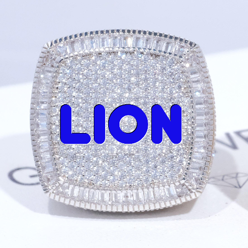 CUSTOM LETTER 3D ICED RING