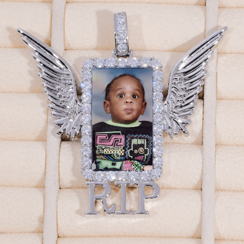 RIP WING 3D CUSTOM PICTURE PENDANT
