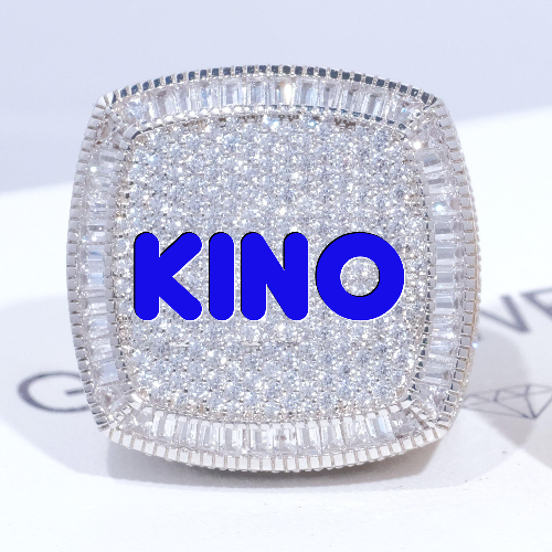 CUSTOM LETTER 3D ICED RING