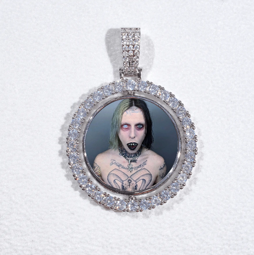 3D Spinning 2-Faced Custom Picture Pendant