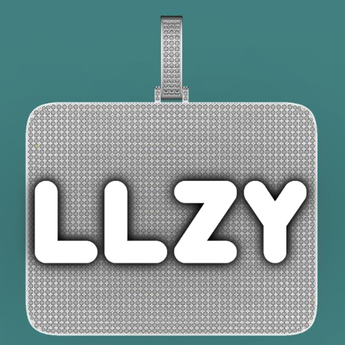 CUSTOM LETTER NECKLACE 3D BIG SQUARE