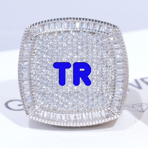 CUSTOM LETTER 3D ICED RING