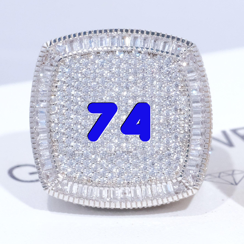 CUSTOM LETTER 3D ICED RING