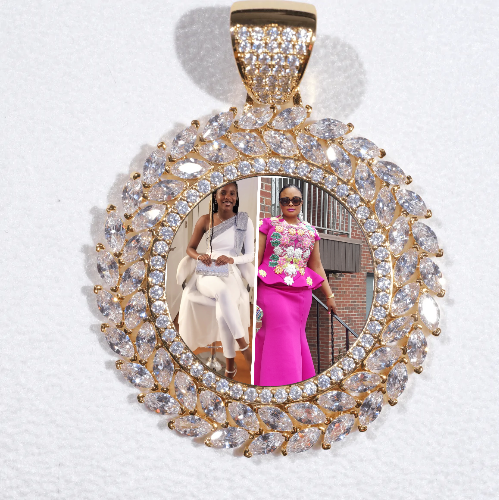 Large 3D Wheat Ear Custom Picture Pendant