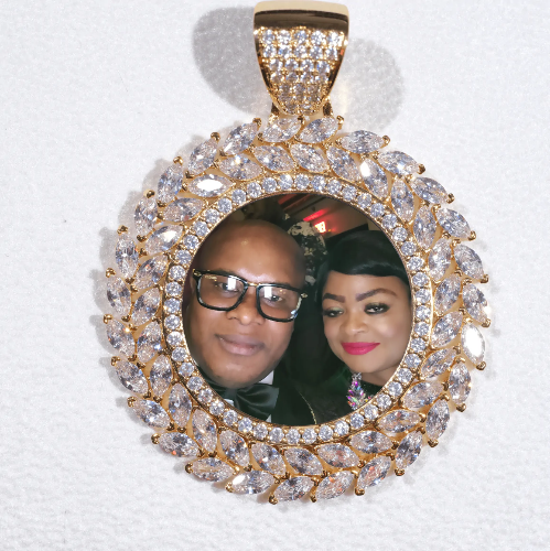 Large 3D Wheat Ear Custom Picture Pendant