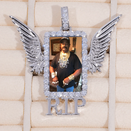 RIP WING 3D CUSTOM PICTURE PENDANT