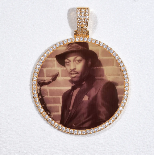 MEDIUM 3D CIRCLE CUSTOM PICTURE PENDANT