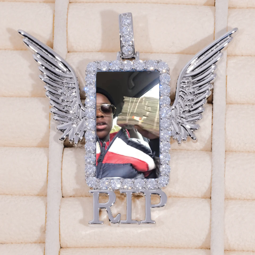 RIP WING 3D CUSTOM PICTURE PENDANT