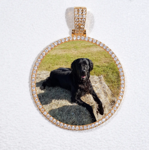 MEDIUM 3D CIRCLE CUSTOM PICTURE PENDANT