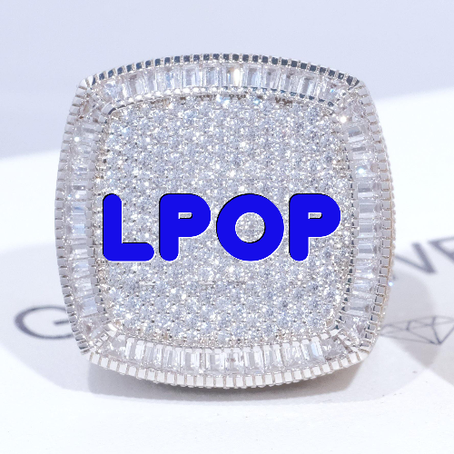 CUSTOM LETTER 3D ICED RING
