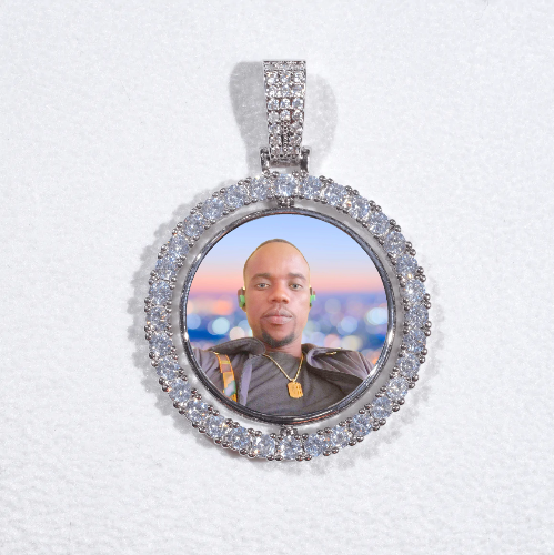 3D Spinning 2-Faced Custom Picture Pendant