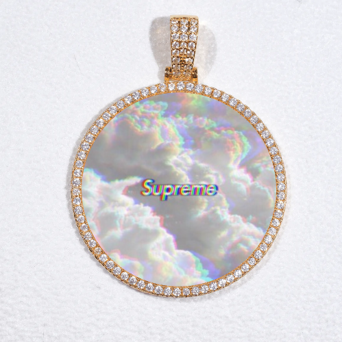 MEDIUM 3D CIRCLE CUSTOM PICTURE PENDANT
