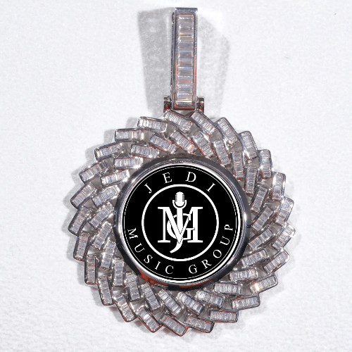 Large 3D Baguette Custom Picture Pendant