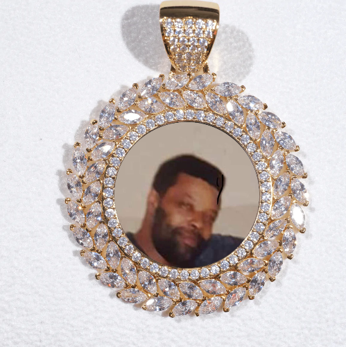 Large 3D Wheat Ear Custom Picture Pendant