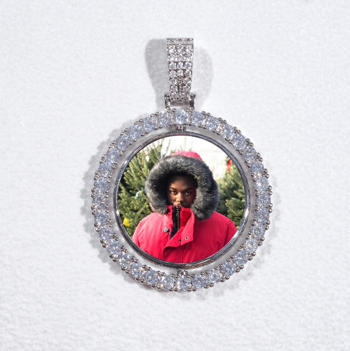 3D Spinning 2-Faced Custom Picture Pendant