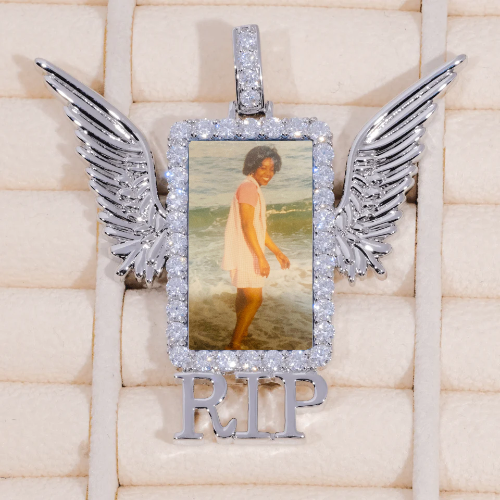 RIP WING 3D CUSTOM PICTURE PENDANT