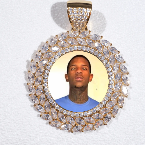 Large 3D Wheat Ear Custom Picture Pendant