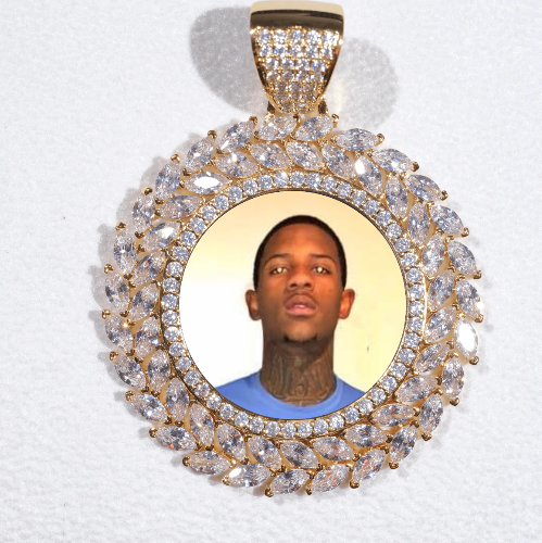 Large 3D Wheat Ear Custom Picture Pendant