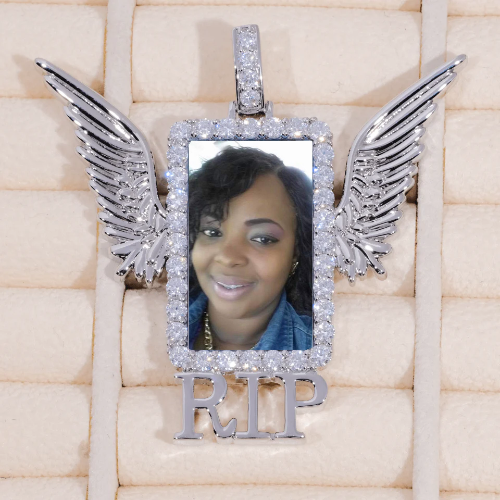 RIP WING 3D CUSTOM PICTURE PENDANT