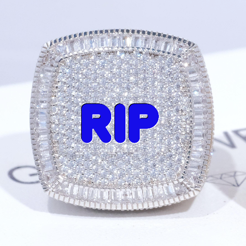 CUSTOM LETTER 3D ICED RING
