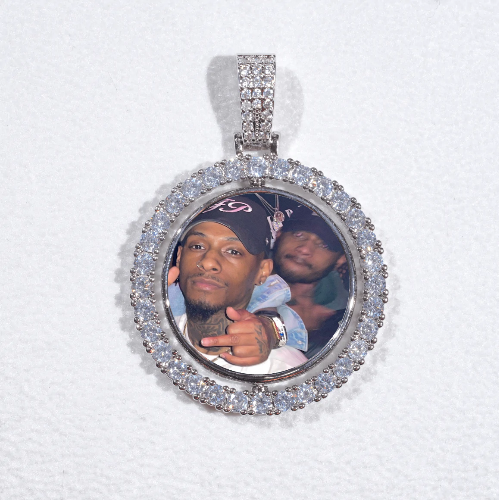 3D Spinning 2-Faced Custom Picture Pendant